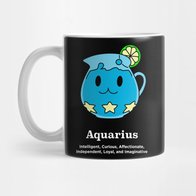 Aquarius Horoscope Cute Anime Zodiac January and February Birthday by TheBeardComic